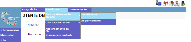 BDN Inserimento Macellazione Bovini BDN Inserimento Macellazione Bovini